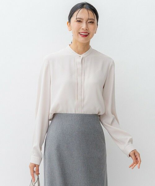 セール】 【洗える】バックサテンアムンゼン ブラウス （シャツ