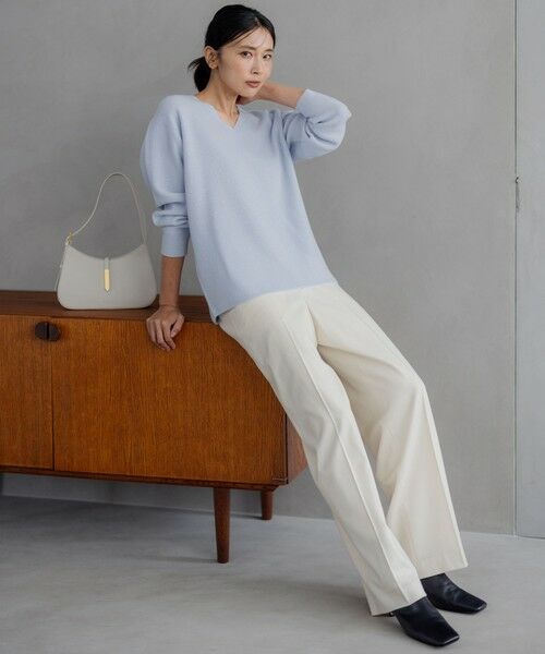 セール】 【洗える】ウールカシミヤ Vネック ニット （ニット