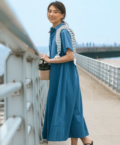 セール】 【CLASSY.コラボ】ビスチェコンビ シャツワンピース （ミニ丈