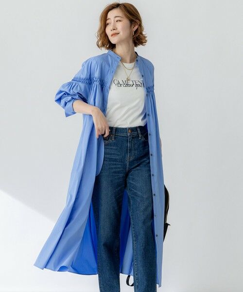 セール】 【洗える】コンパクトライトクロス ピンタック ワンピース