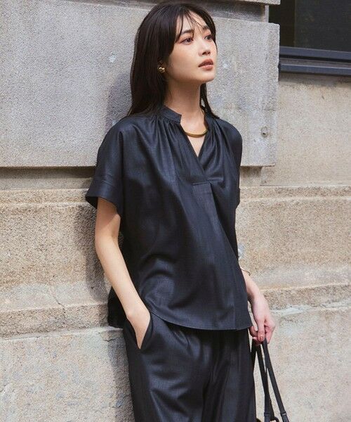 セール】 【接触冷感/UVカット】ドライスラブストレッチ スキッパー