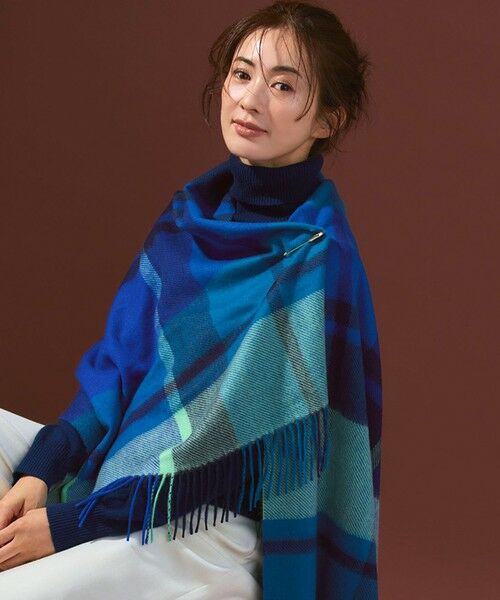 VERY掲載】カシミヤ チェック ストール （マフラー・ショール