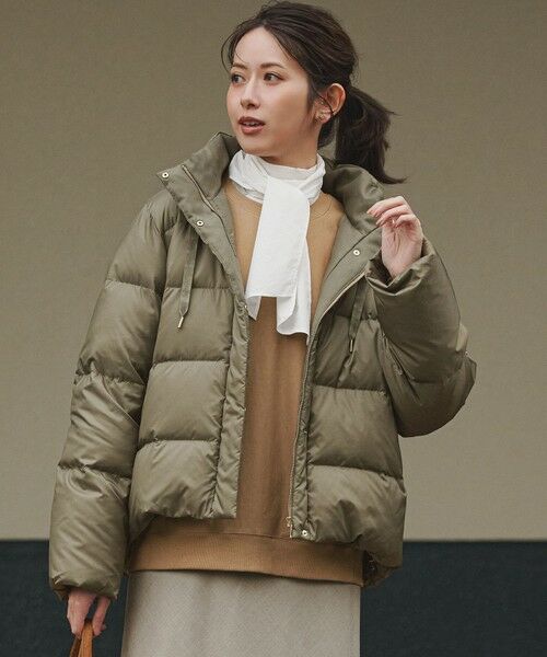 滝沢眞規子さん着用/VERY掲載】シレータフタ コンパクト ダウンコート