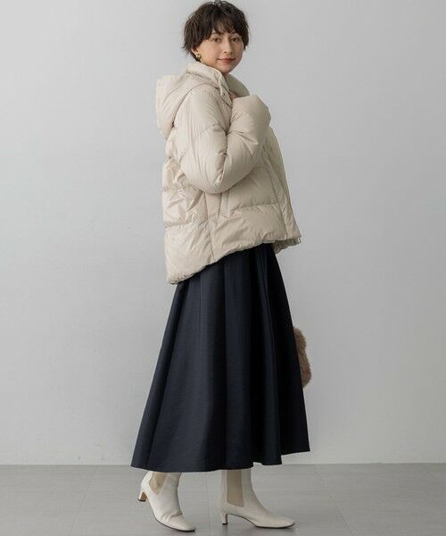 滝沢眞規子さん着用/VERY掲載】シレータフタ コンパクト ダウンコート