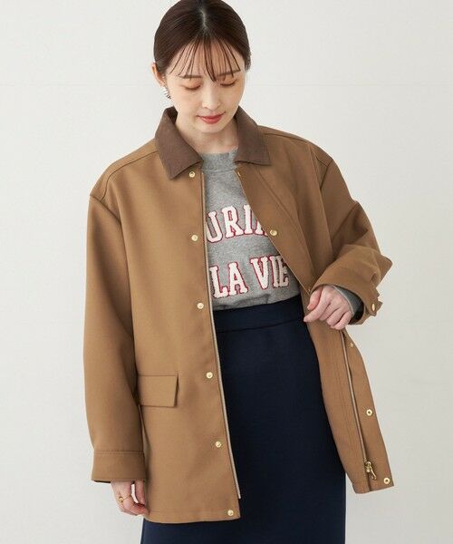 セール】 SHIPS Colors:コーデュロイカラー ボンディング ミドル