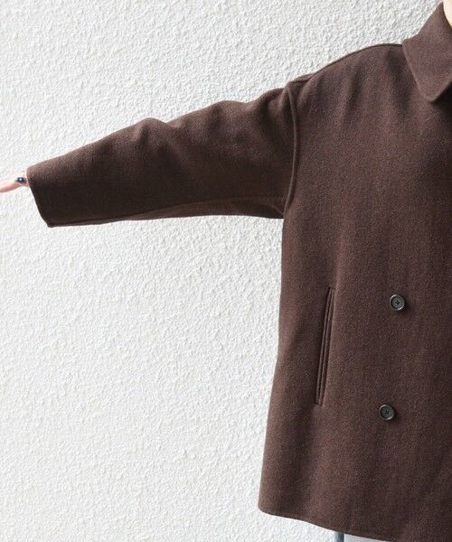 SHIPS any: リバー ダブル テーラード ミドル コクーン コート