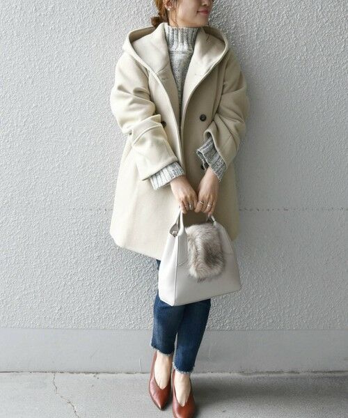 セール】 SHIPS any: フーデット ミディ コート （その他アウター