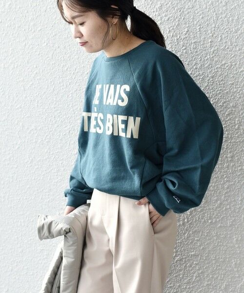 セール】 *【SHIPS別注】RUSSELL ATHLETIC:ロゴスウェット2