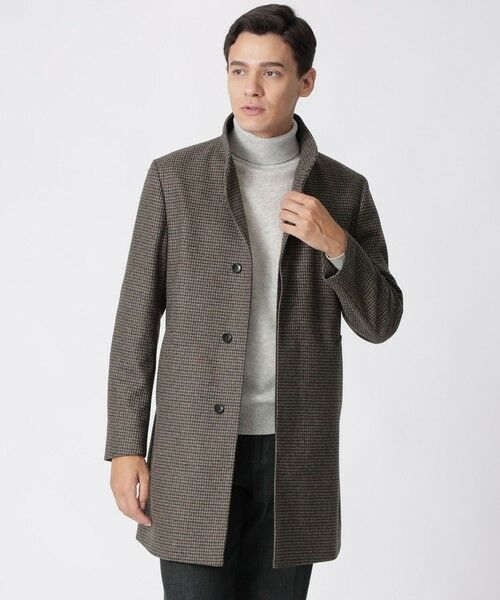 セール】 【新色登場】ウールカシミヤウーステッドスタンドカラー