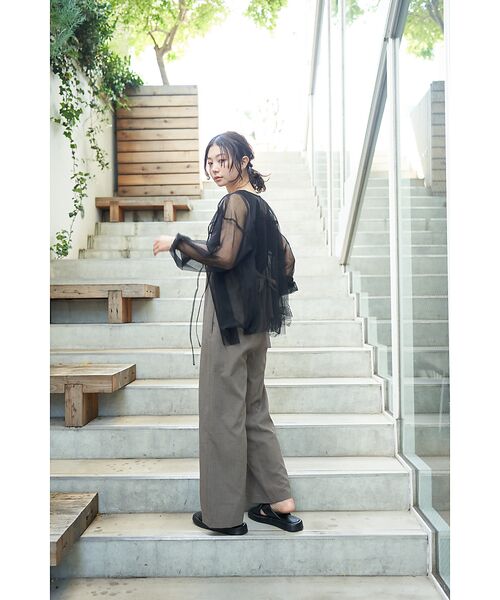 リネンライクストレッチサロペット （サロペット・オールインワン