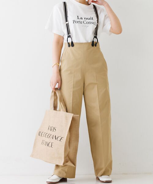 セール】 サスペンダー付き2WAYワイドパンツ （パンツ）｜Rouge vif la