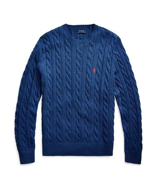 ケーブルニット コットン セーター （ニット・セーター）｜POLO RALPH