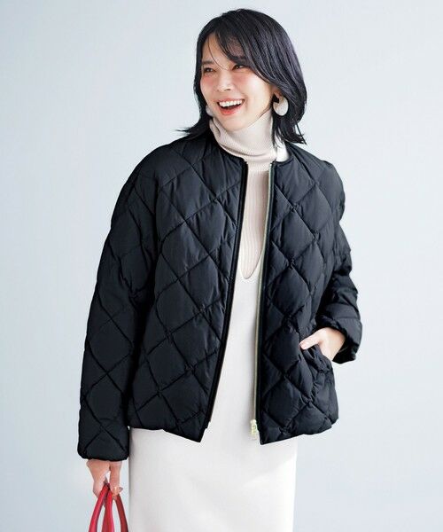 セール】 【TAION×UNFILO】キルティングダウン ショート丈ブルゾン