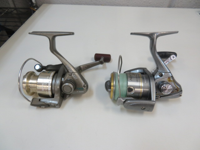 シマノ スピニングリール2台とロッド2本 まとめ売り SHIMANO