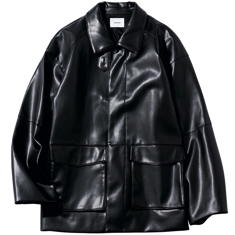 コスパ抜群】今っぽ『エコレザーブルゾン』が洒落見えアウター名品