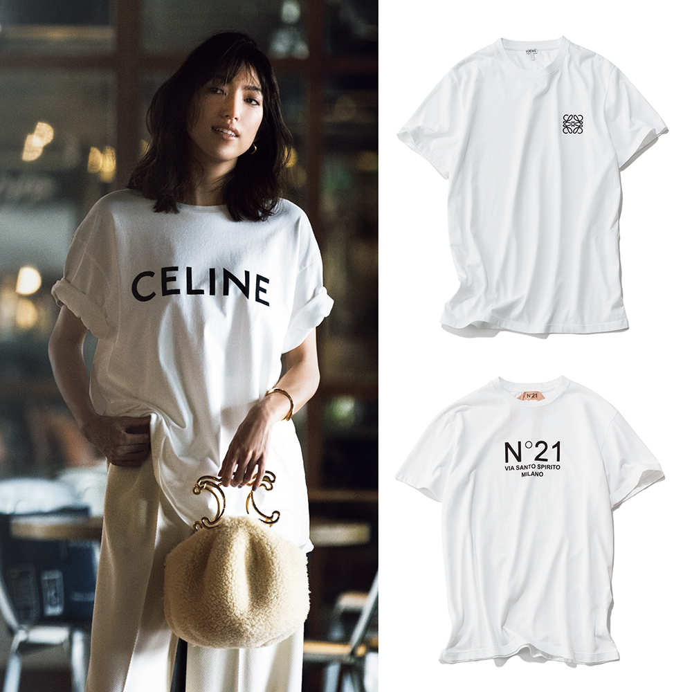 セリーヌ、ロエベetc.】ハイブランドのロゴTシャツ6選！秋こそ頼りたい