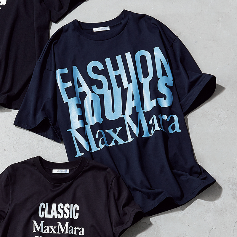 この秋着たい【ブランドロゴTシャツ4選】大人っぽく着られるのは“黒紺