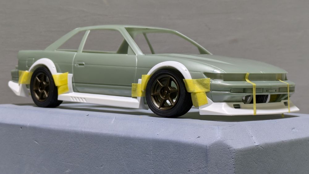 タミヤ 1/24 シルビアS13 改造完成品 Yahoo!オークション - 1/24