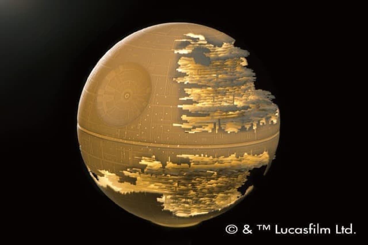 お部屋にぼんやり浮かぶデス・スター--「DEATH STAR II STAND LIGHT