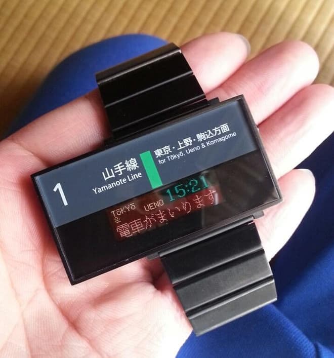 おしゃれ！山手線の電光掲示板をデザインした腕時計―注文殺到中 [えん乗り]