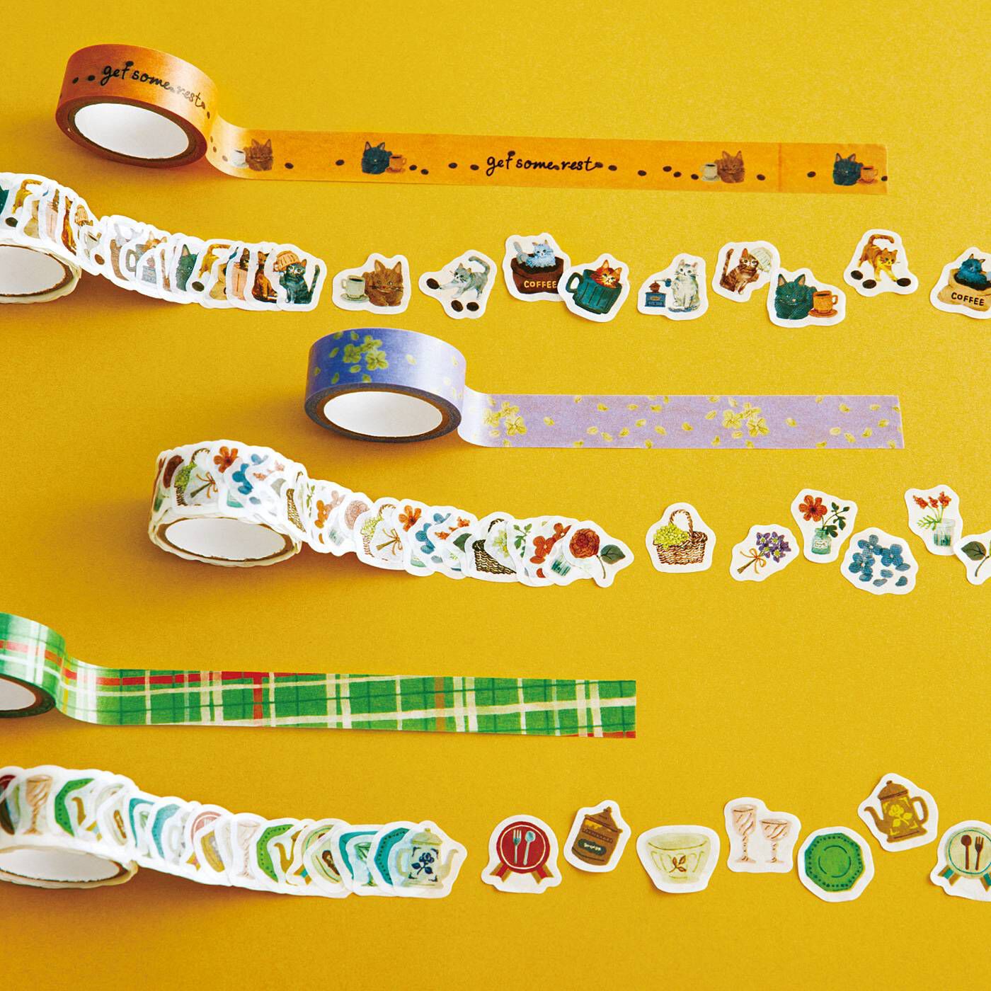 ガラフル コラージュを閉じ込めた きらきら透明マステの会｜フェリシモ