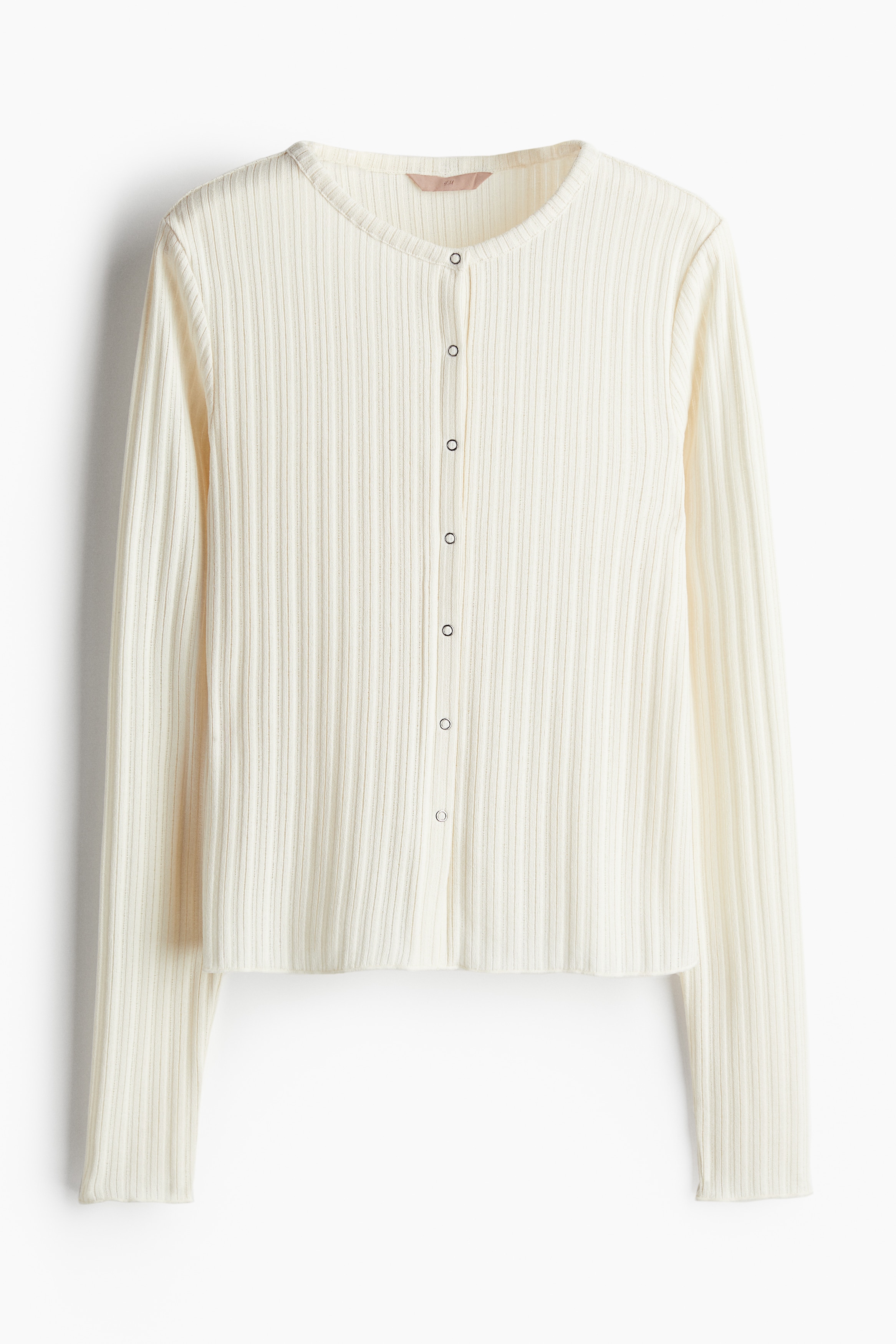 Rib-knit cardigan - Cream - Ladies | H&M GB