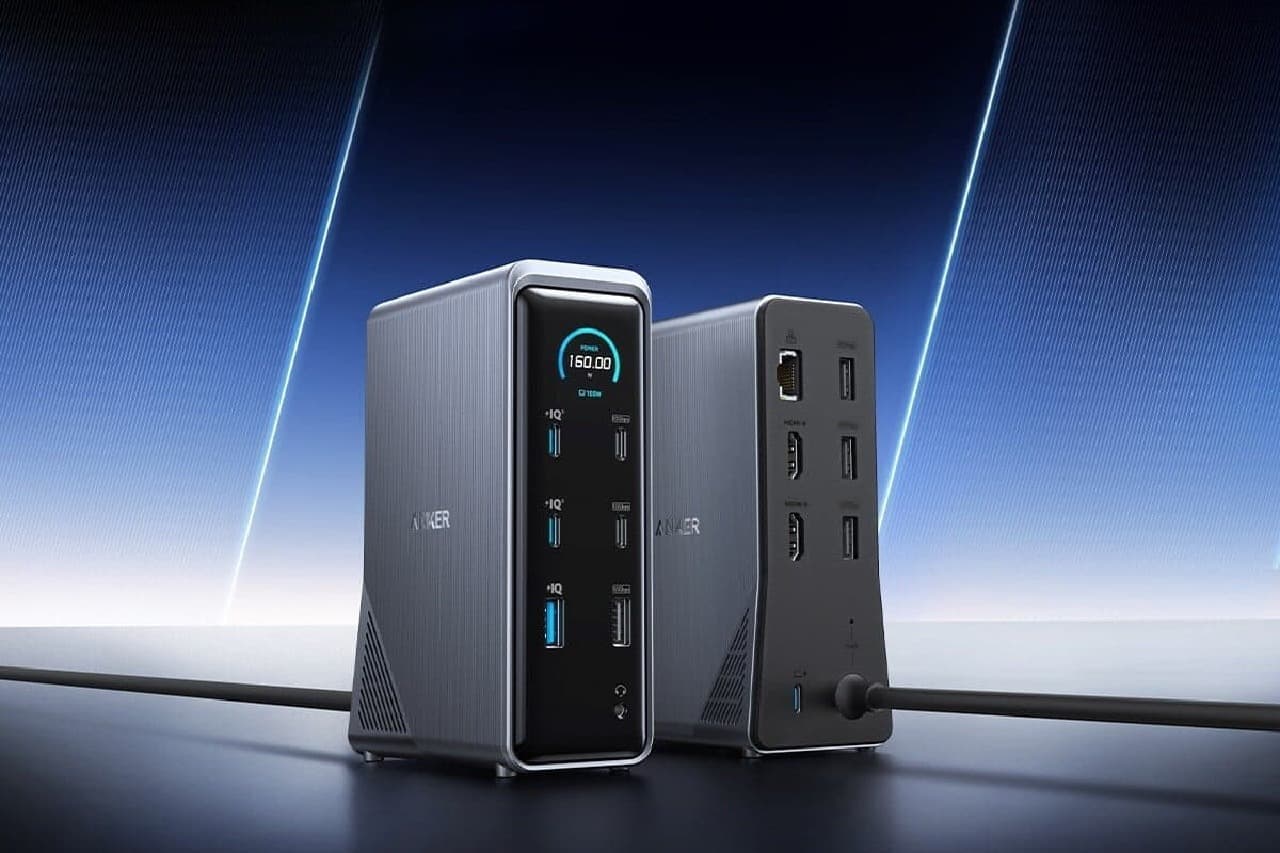 Anker 合計160Wの高出力で4台同時に充電可能な「ドッキング