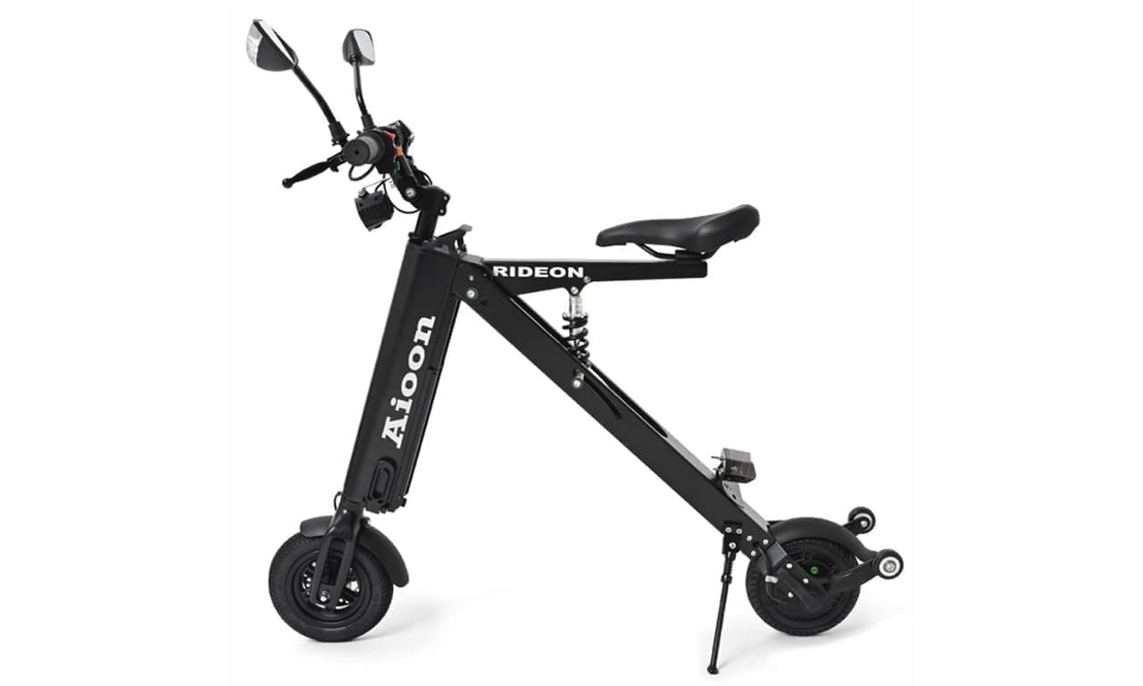 電動バイク「Aioon」先行販売開始 公道走行可能＆折り畳んで電車・バス