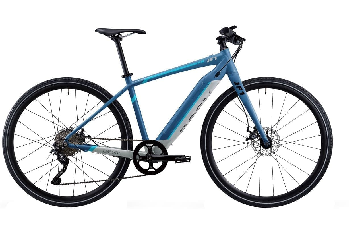 BESVによる電動アシストクロスバイク「JF1」に身長178-190cmの人向けの
