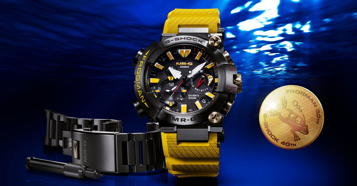 G-SHOCK＆FROGMANのダブルアニバーサリー限定モデルが登場 イエローが
