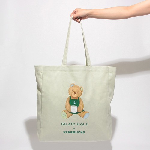 スタバ×ジェラピケの「コラボバッグ」がかわいい！ “ピケベア”が