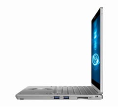 パナソニック、高解像度12型液晶を内蔵した2in1モバイルノート「CF-QV8