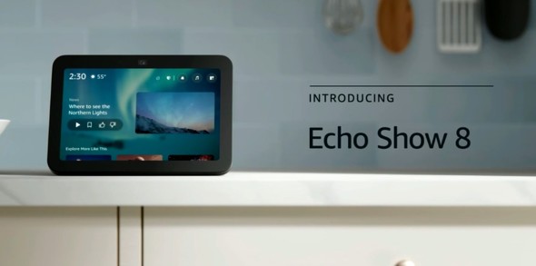 米Amazon、「Echo Show 8」（第3世代）を発表 設計を一新、ユーザーと
