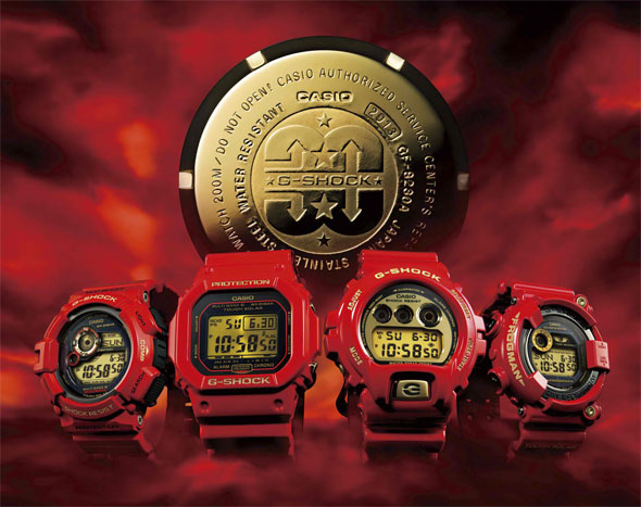 G-SHOCK 30周年記念モデル、第1弾は真っ赤な「Rising RED」 - ITmedia