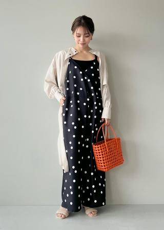 ROPÉ PICNIC(ロペピクニック) / 【WEB限定】ドット柄オールインワン