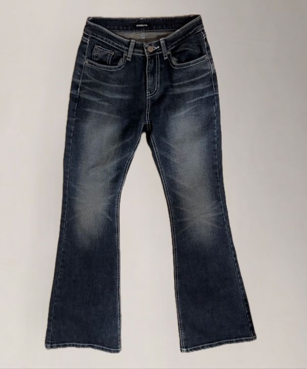 MUSINSA | SYNERJYN SAND CAT WASHING DENIM PANTS BLUE