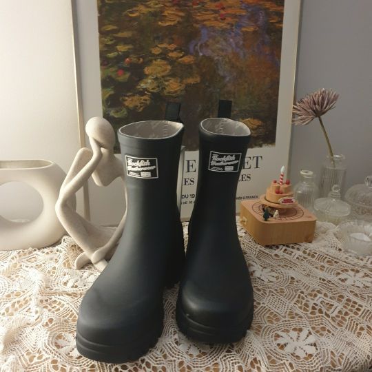 MUSINSA | ROCKFISH WEATHERWEAR FLATFORM RAIN BOOTS MIDDLE - 7 colors