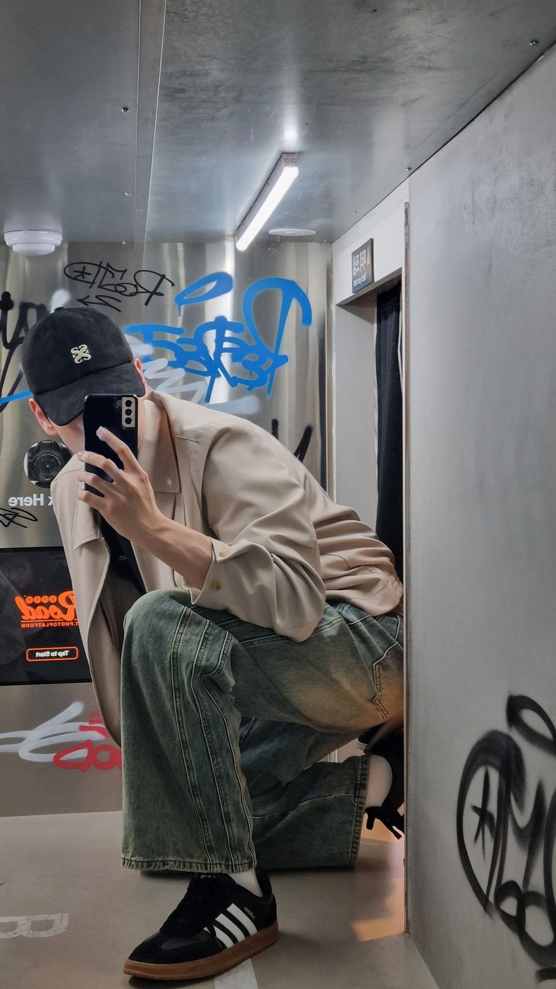 MUSINSA公式 | SATUR シンボルロゴフォックススエードボールキャップ