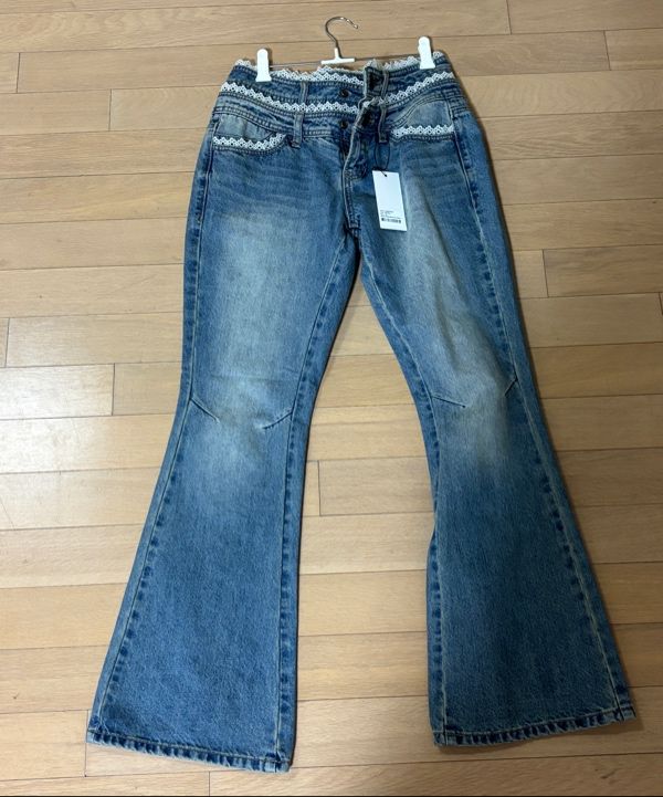 MUSINSA公式 | SCULPTOR Double Waist Boots Cut Denim Mid Blue