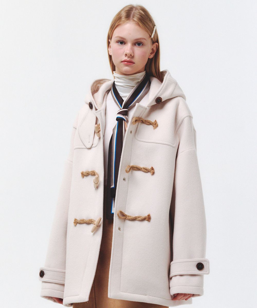 MUSINSA公式 | MAINBOOTH [ウール90%]オーバーサイズハーフダッフル