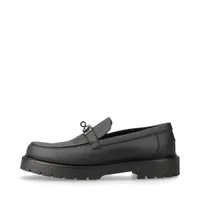 エルメス アイコン レザー ローファー 42 メンズ ブラック ケリー金具