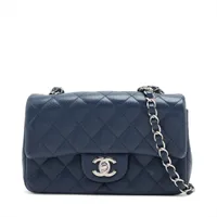 シャネル ミニマトラッセ20 キャビアスキン シングルフラップ シングル