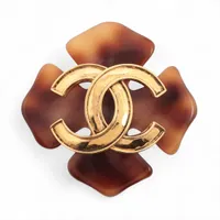 シャネル ココマーク クローバー 03P ブローチ GP ゴールド A3292579