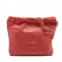 シャネル シャネル22 スモール シャイニーカーフスキン チェーン