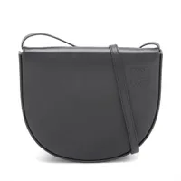 ロエベ ヒールポーチ レザー ショルダーバッグ ブラック A3970533