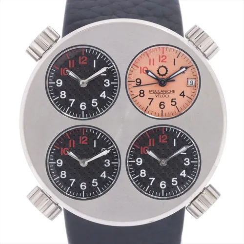 メカニケヴェローチ TI×社外革 AT 黒文字盤 ABランクの買取実績価格