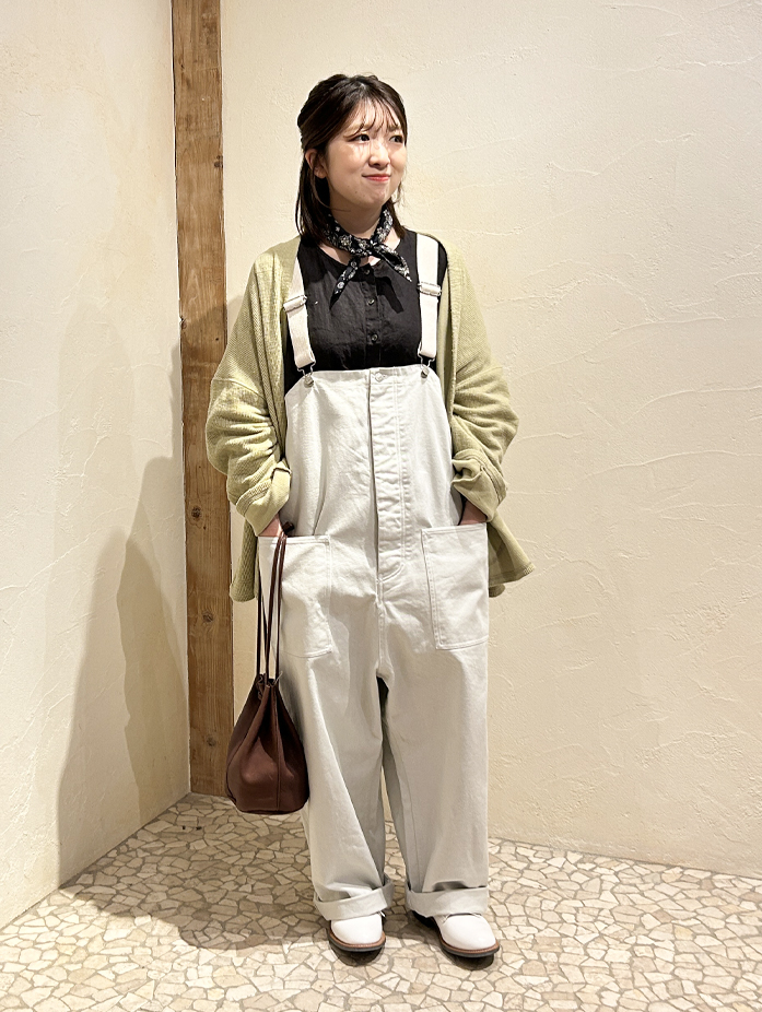 nestRobe コットンツイルデッキサロペット