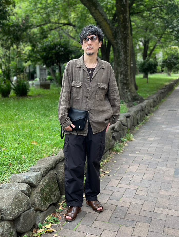 リネン ピグメントバイオ オープンカラーシャツ｜nest Robe / CONFECT