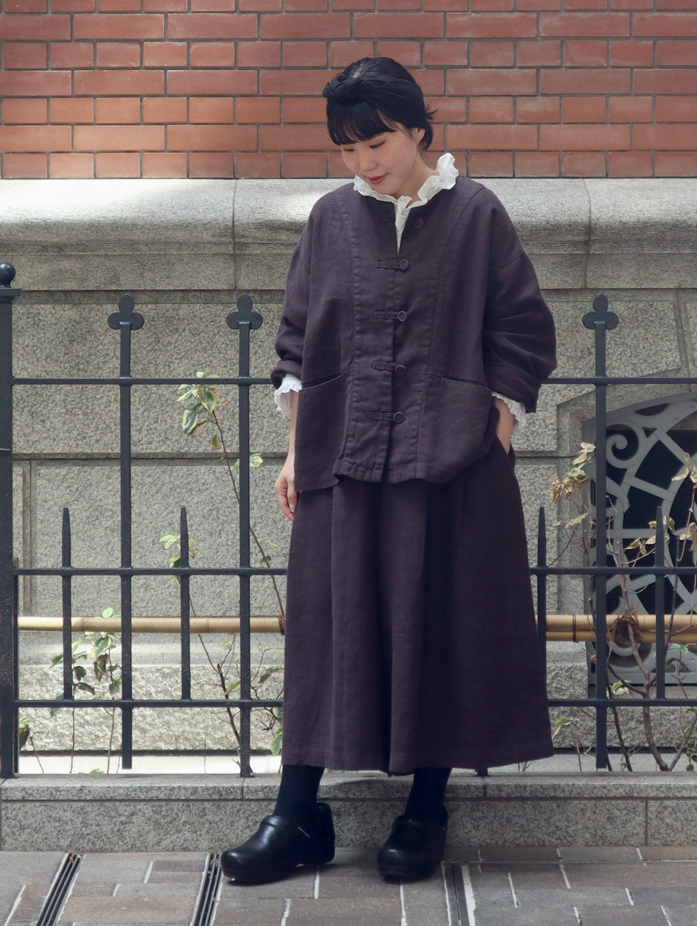ヘビーリネンタックキュロット｜nest Robe / CONFECT ONLINE SHOP