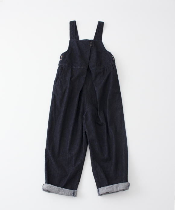 【美品】ネストローブ nestrobe デニムデッキサロペット nest Robe ネストローブ デニムデッキサロペット